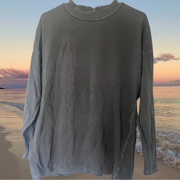 We The Free Tops - We the free long sleeve distressed thread look style grey shirt top bohemian
